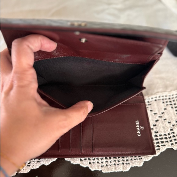 Chanel Coated Caviar Trifold Wallet with Silver Hardware - Picture 7 of 7